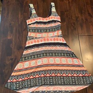 Loft 0P sleeveless dress, zipper on back